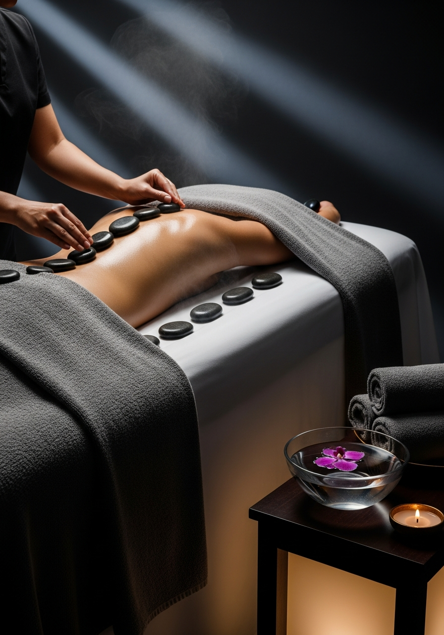 Hot Stone Massage — Nirvana Spa Visakhapatnam